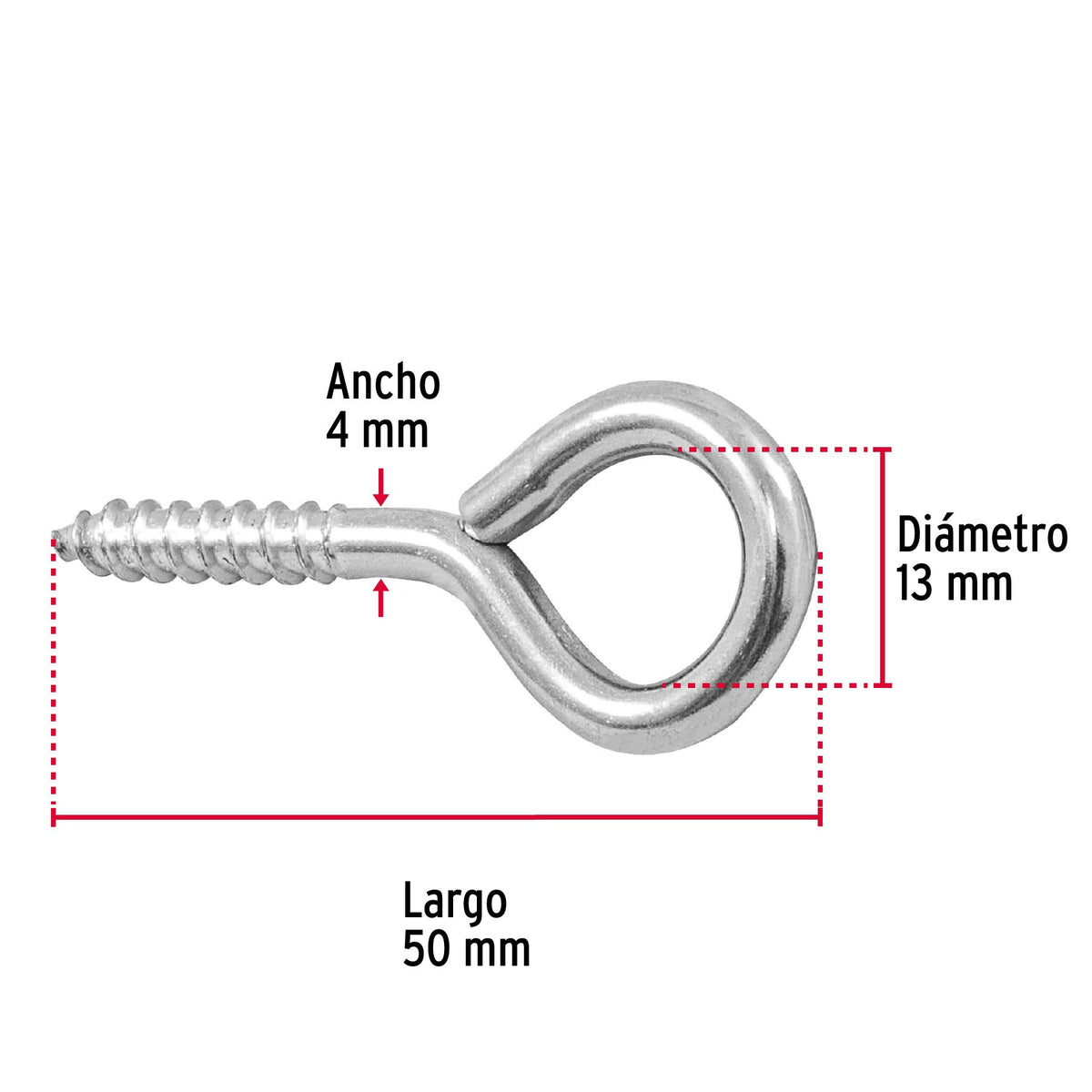 Armella Cerrada 21 x 80 Fiero Bolsa 144 Piezas