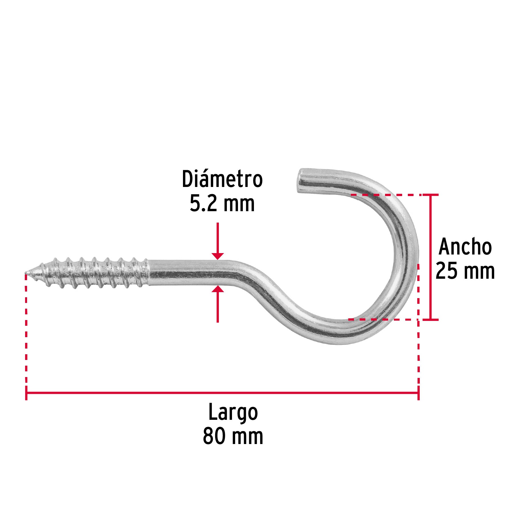 Blister con Armellas Abiertas 23 x 110 Fiero 2 Piezas