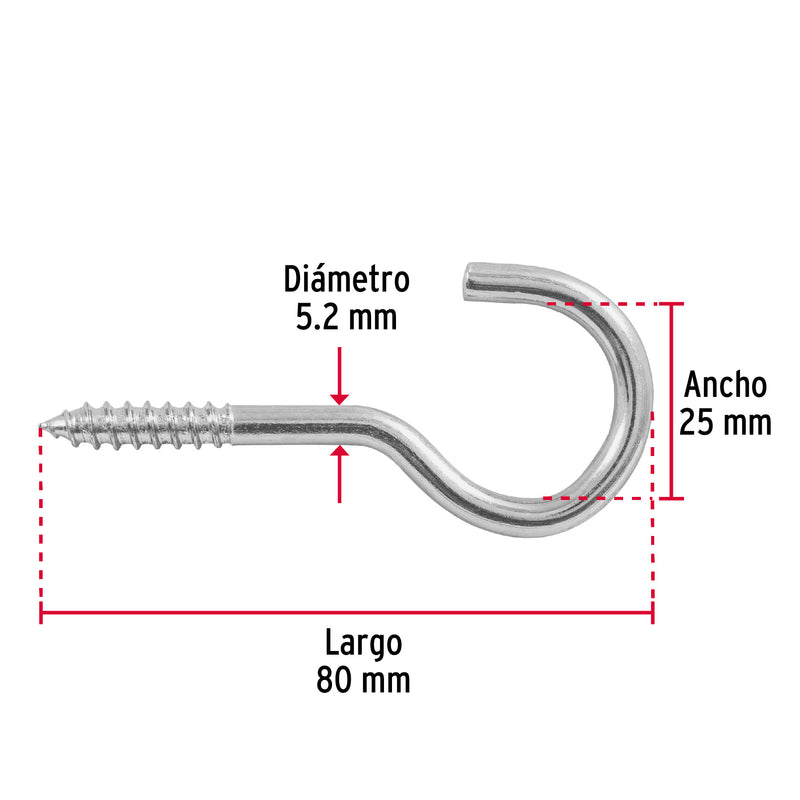 Blister con Armellas Abiertas 23 x 110 Fiero 2 Piezas