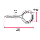 Armella Cerrada Fiero 23 x 110 Bolsa 72 Piezas