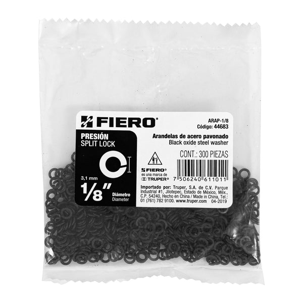 Rondana de Presion Fiero 1/8" (3 mm) Bolsa 300 Piezas