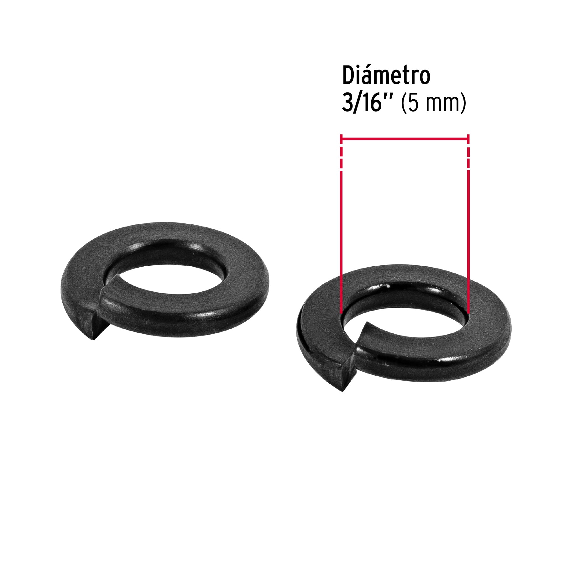 Rondana de Presion Fiero 3/16" (5 mm) Bolsa 200 Piezas