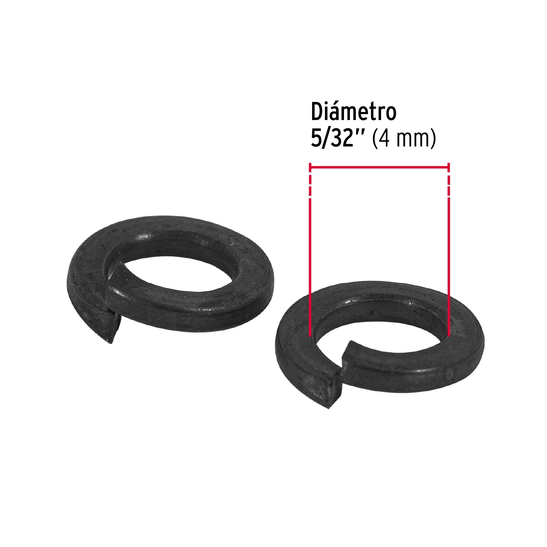 Rondana de Presion Fiero 5/32" (4 mm) Bolsa 300 Piezas