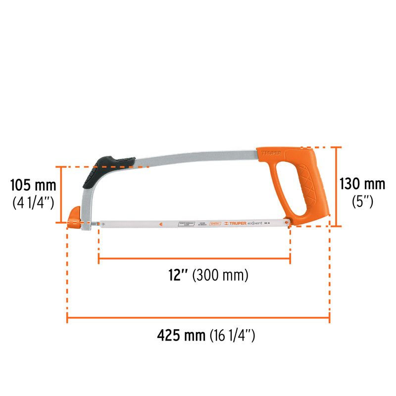 Arco para Segueta 12" Tubular de Acero Truper