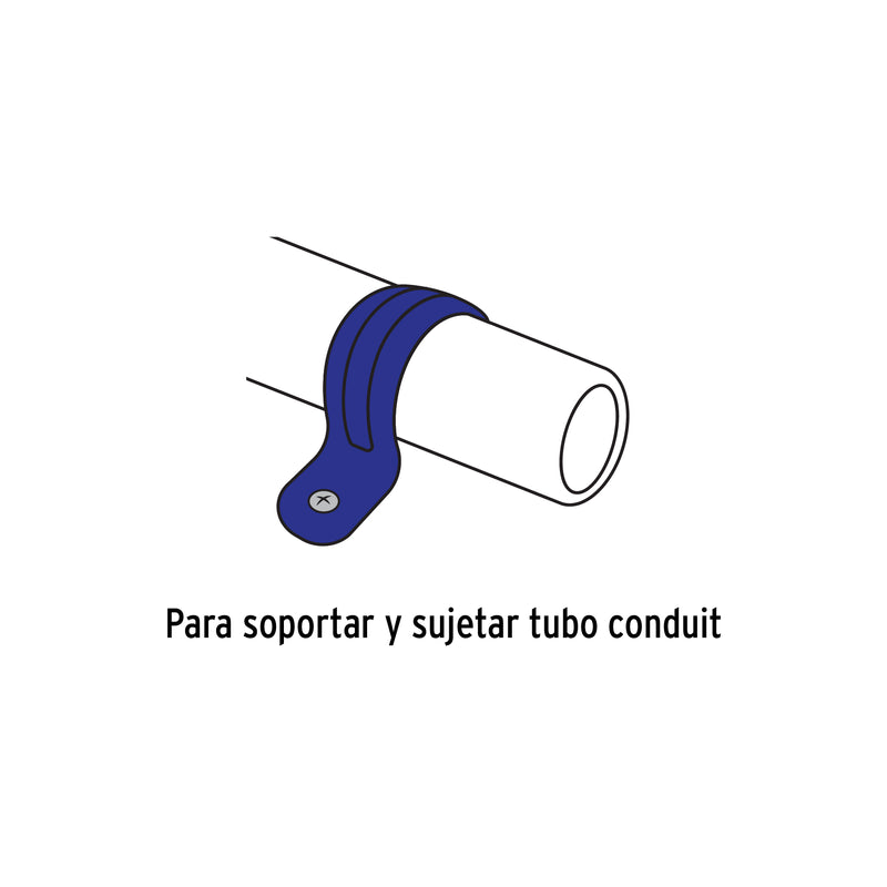 Abrazadera Uña Volteck  1/2" (13 mm) por Pieza