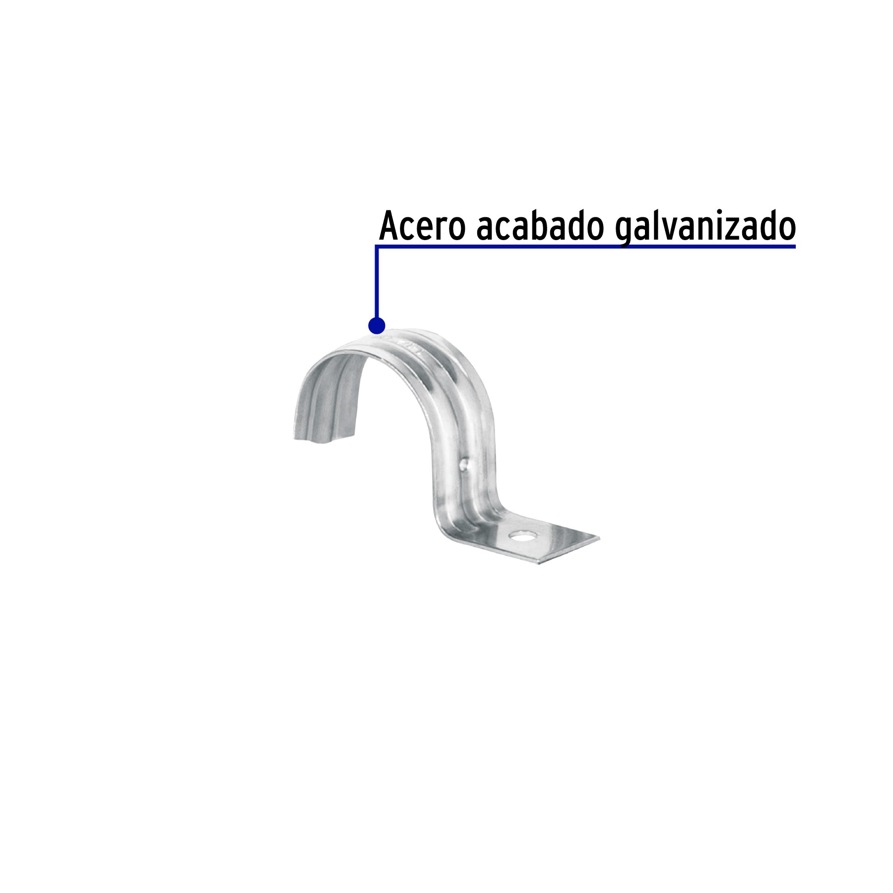 Abrazadera Uña Volteck 1"1/2 (38 mm) Bolsa 5 Piezas