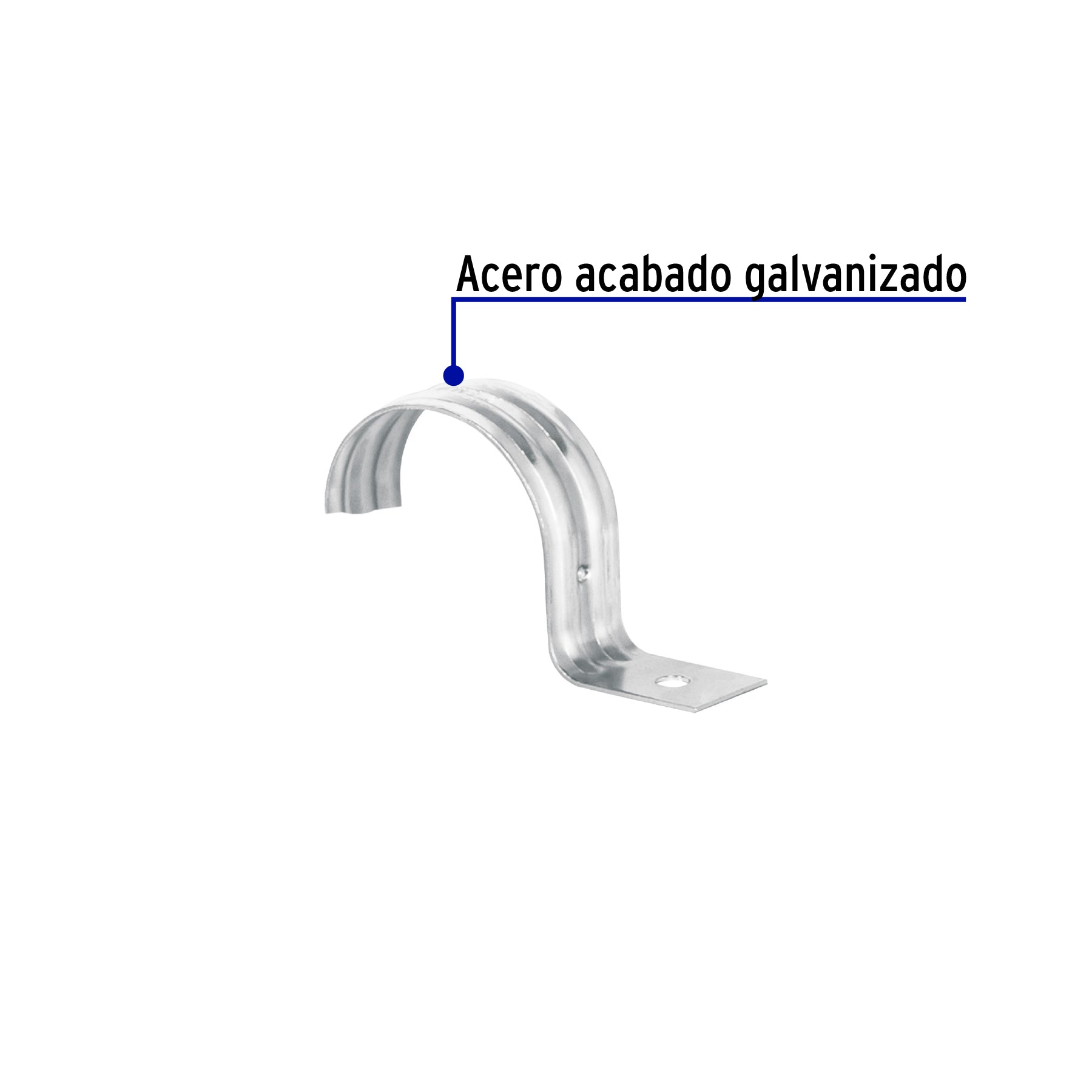 Abrazadera Uña Volteck 2" (50 mm) Bolsa 5 Piezas