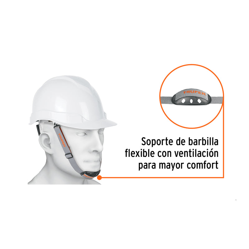 Barboquejo con Barbilla para Cascos Truper