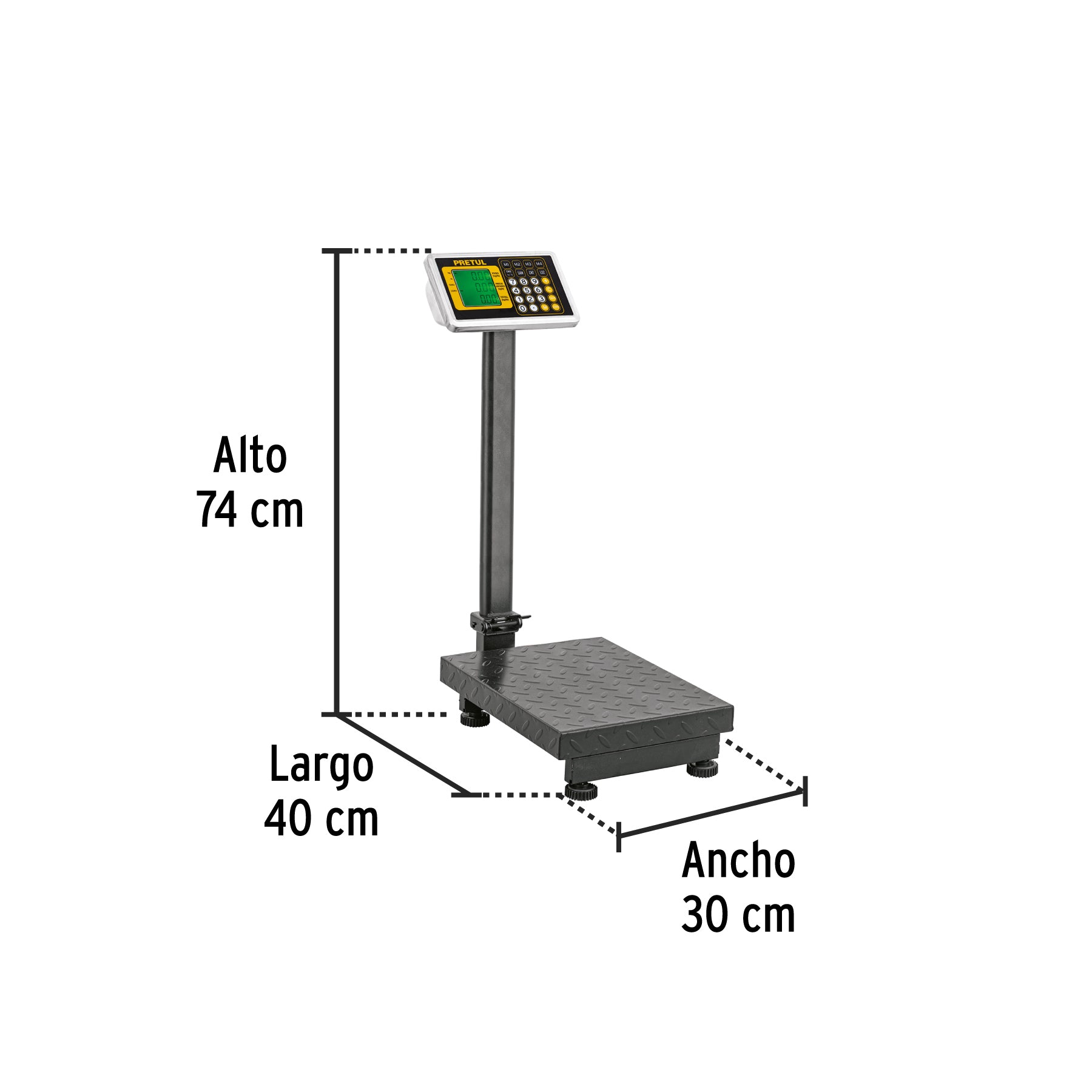 Bascula Electronica de Precision de Plataforma Plegable 100 Kg Pretul
