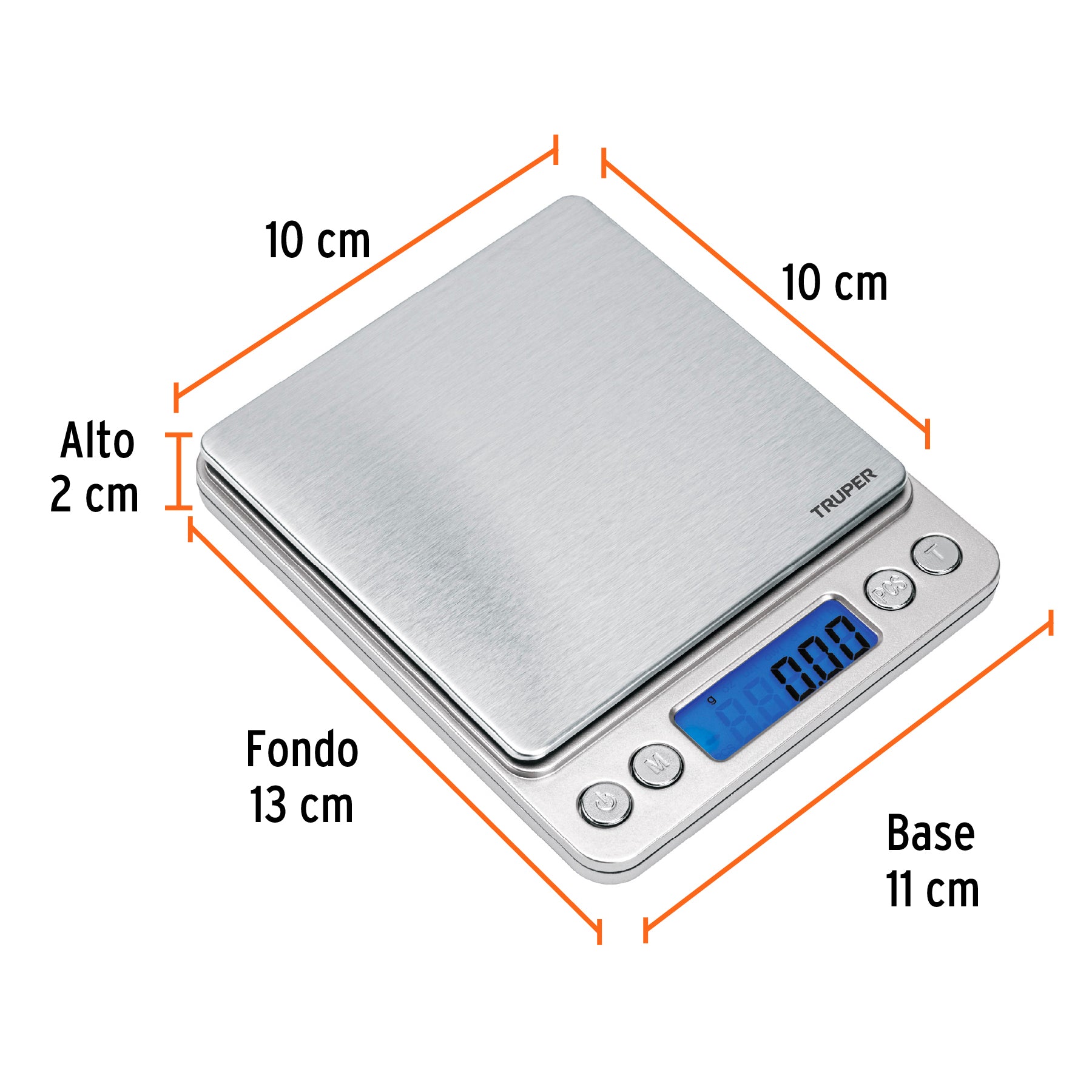 Bascula Electronica de Precision 500 gms Truper