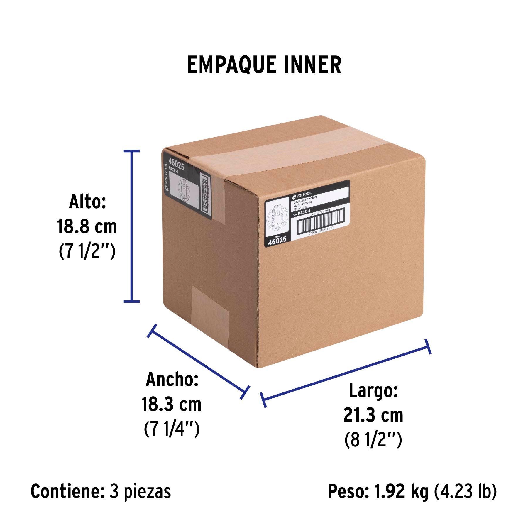 Base para Medidor de Luz 1 Fase 4 Terminales 100A 600V Volteck