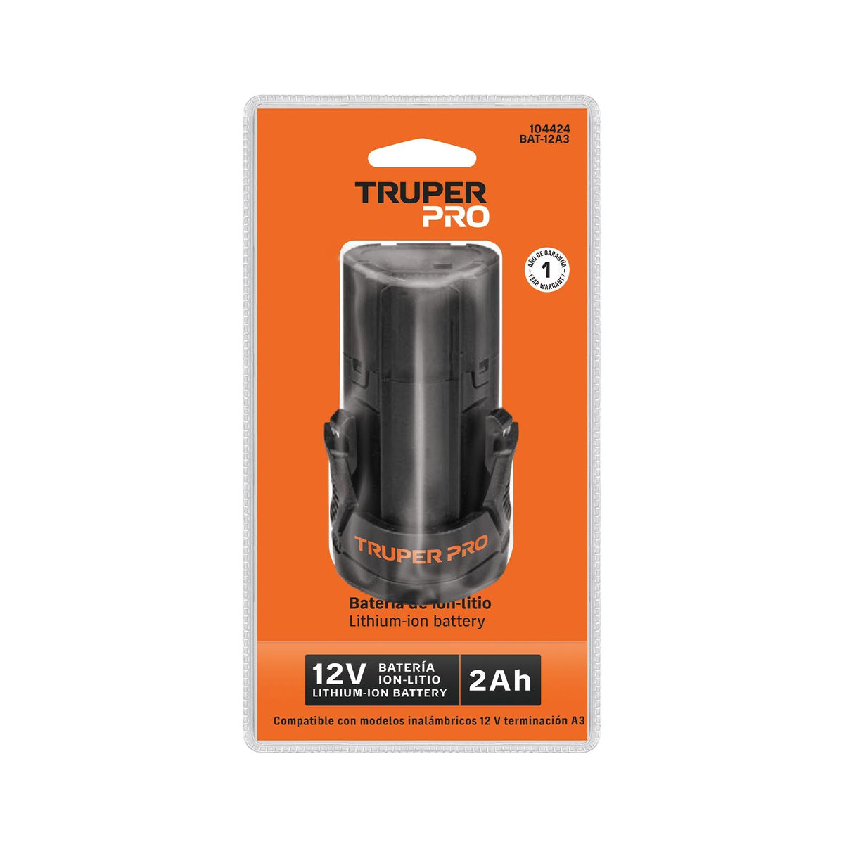Bateria Ion Litio 12 V 2 Ah TRUPER PRO