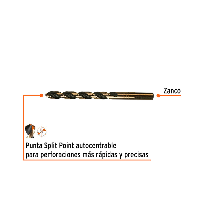 Broca de Acero M2 Alta Velocidad Truper 11/32"