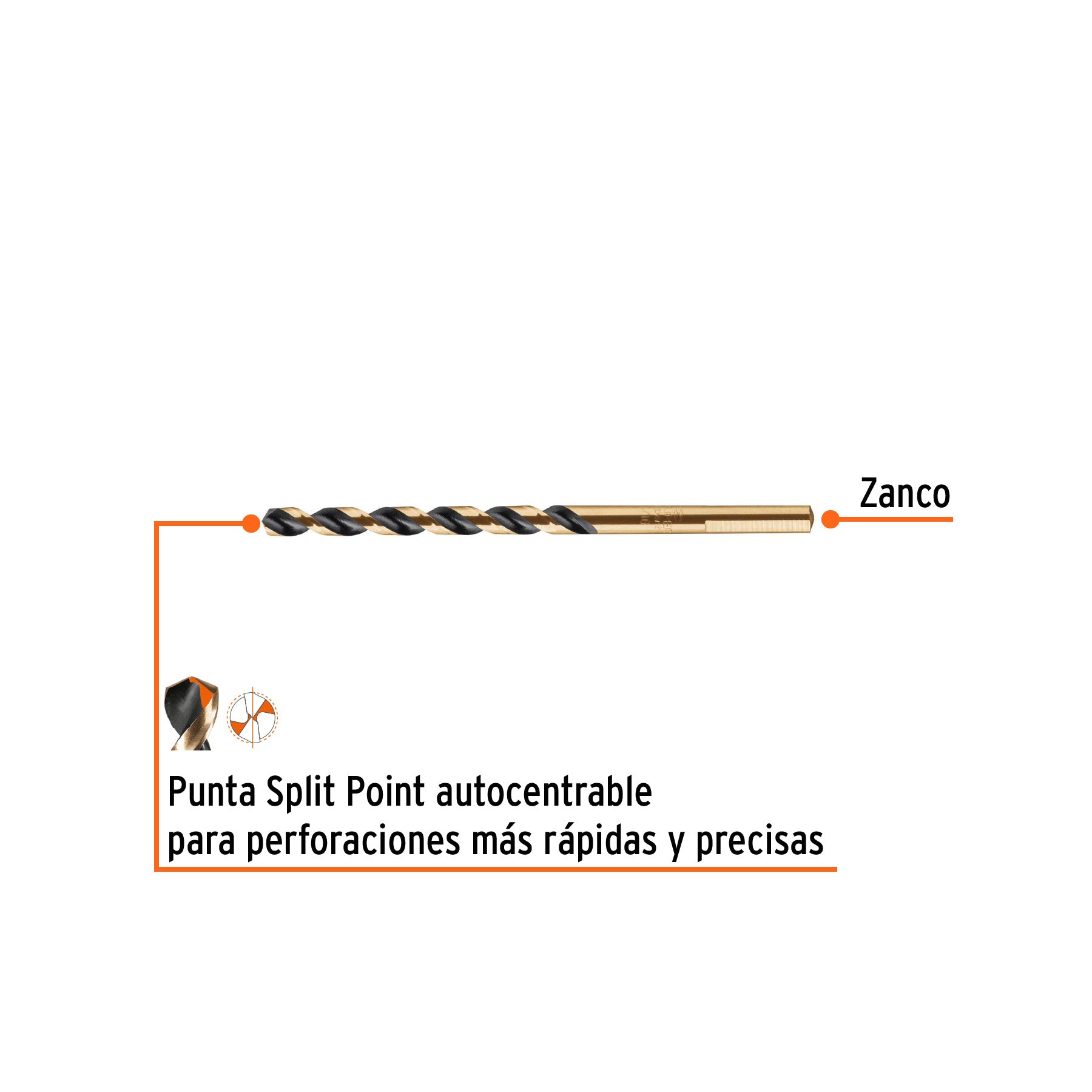 Broca de Acero M2 Alta Velocidad Truper 3/16"