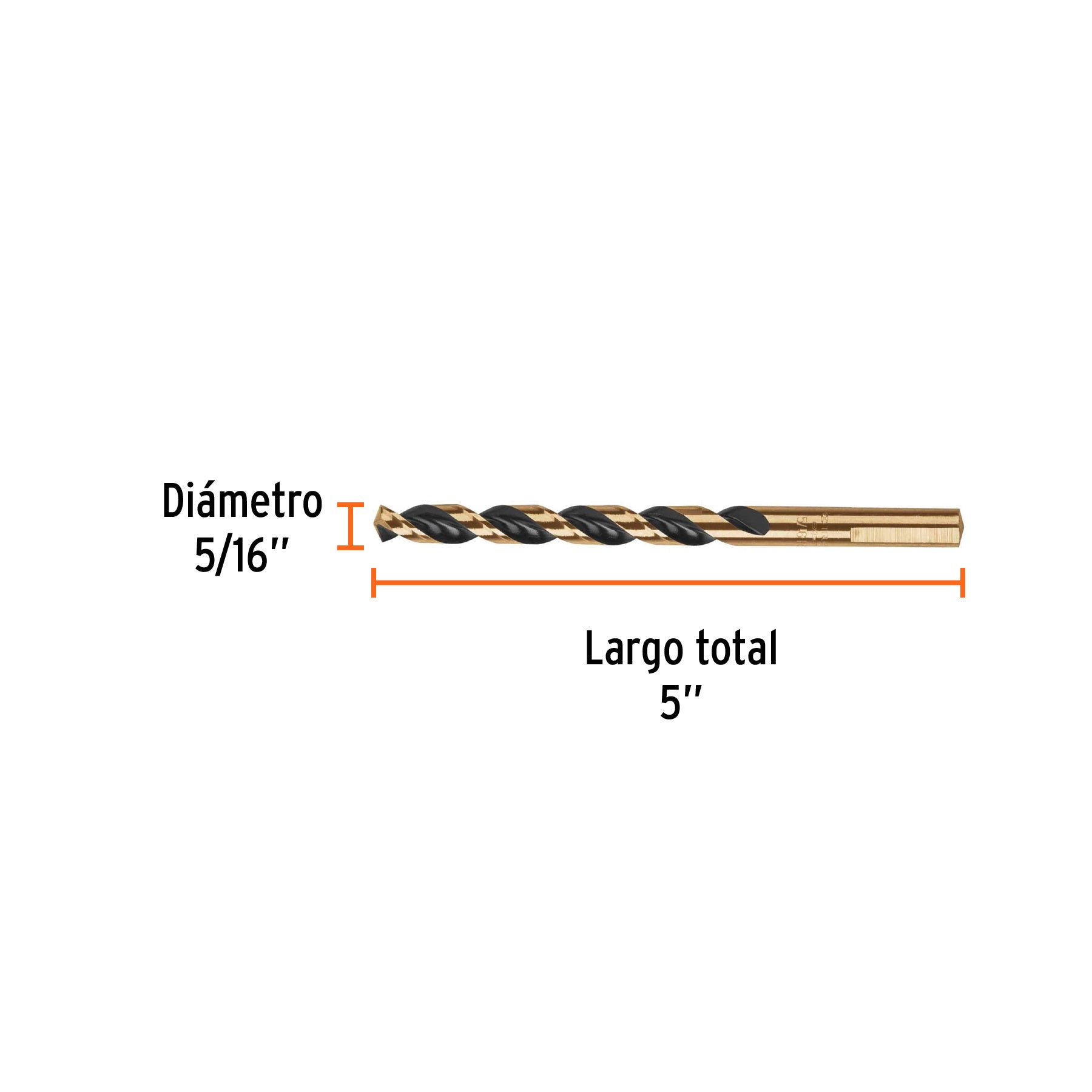 Broca de Acero M2 Alta Velocidad Truper 5/16"