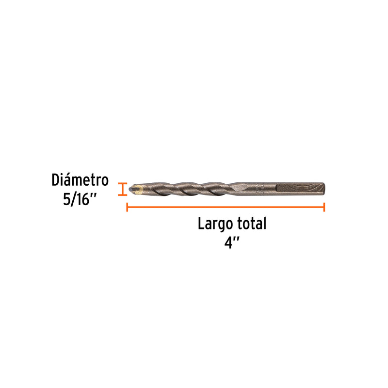 Broca para Concreto Truper 5/16" X  4"