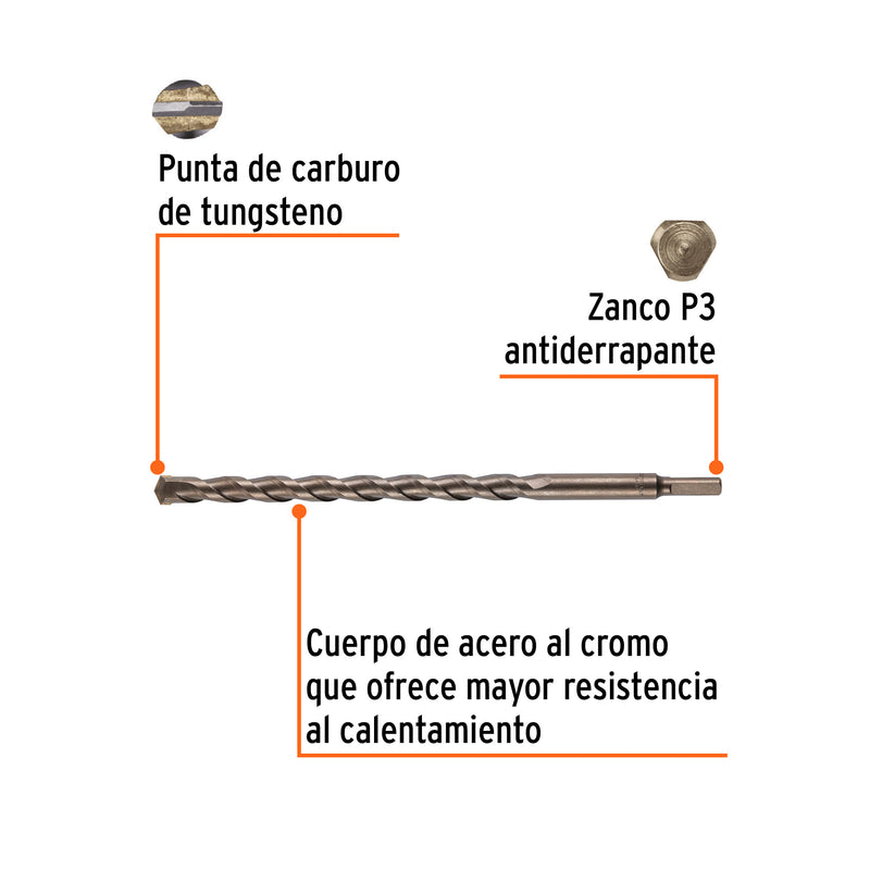 Broca para Concreto Truper 5/8" X 12"