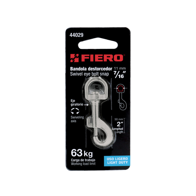 Bandola Giratoria de Zinc Fiero 7/16 (11 mm)