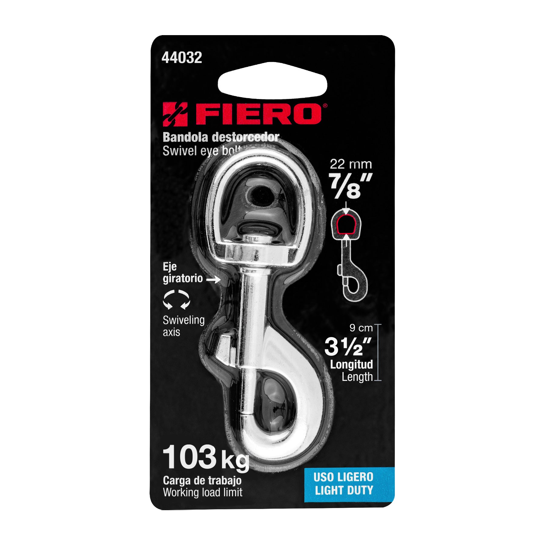Bandola Giratoria de Zinc Fiero 7/8 (22 mm)