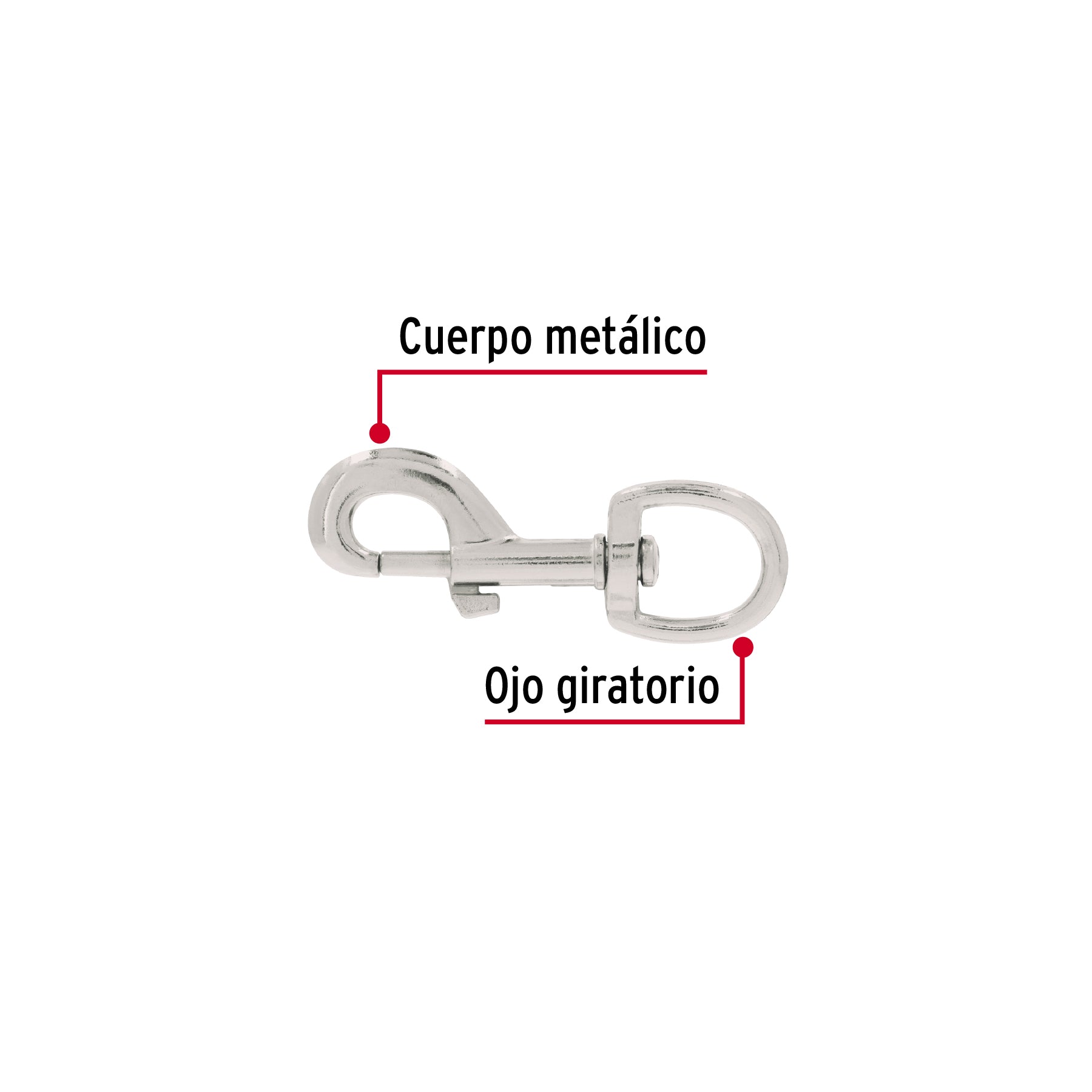 Bandola Giratoria de Zinc Fiero 7/8 (22 mm)