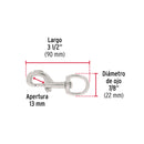 Bandola Giratoria de Zinc Fiero 7/8 (22 mm)