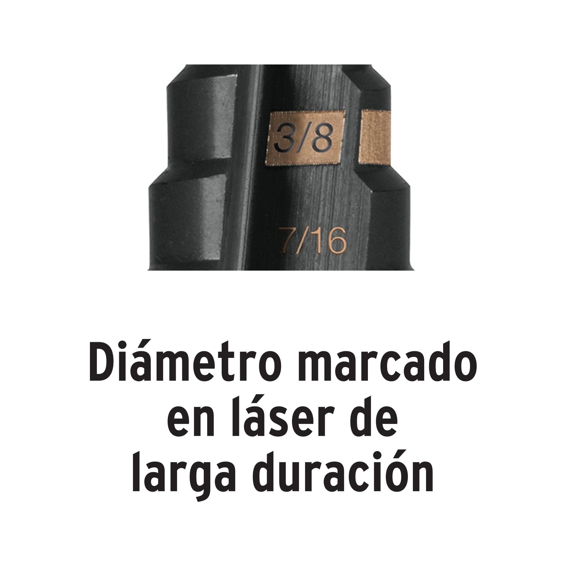 Broca Escalonada Oxido Negro 10 Escalones 1/4 a 1-3/8" Truper