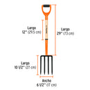 Bieldo para Jardin 4 Dientes Mango 30" Truper