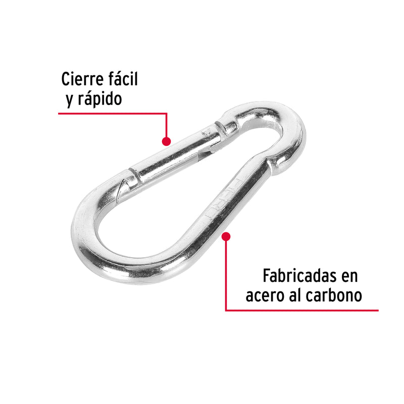 Bandola Mosqueton de Acero Fiero 3/8" (9.5 mm)