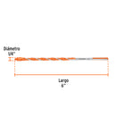 Broca Multimaterial 1/4" x 6" Truper