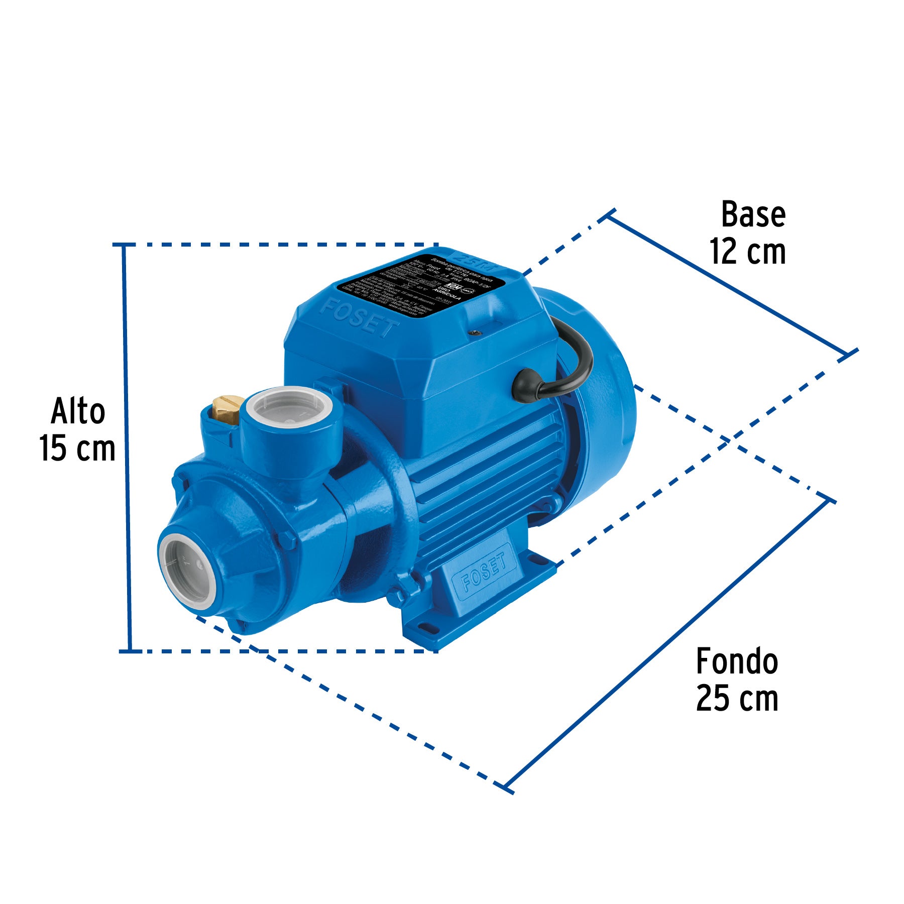 Bomba Periferica 1/2 HP Altura Maxima 25 m Foset