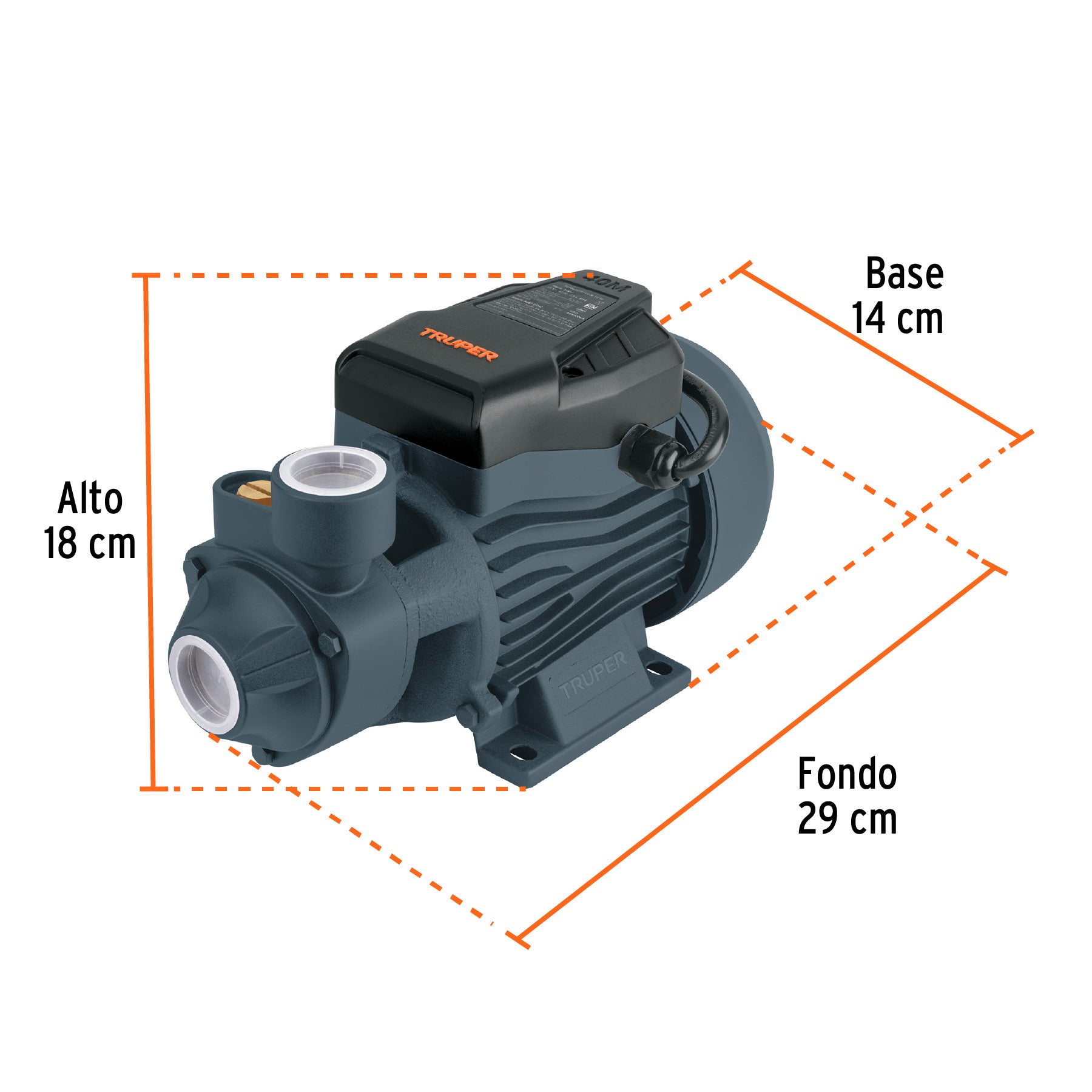 Bomba Periferica 1 HP Altura Maxima 60 m Truper