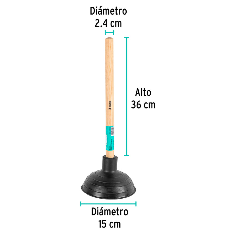 Bomba de Hule Destapacaños Klintek