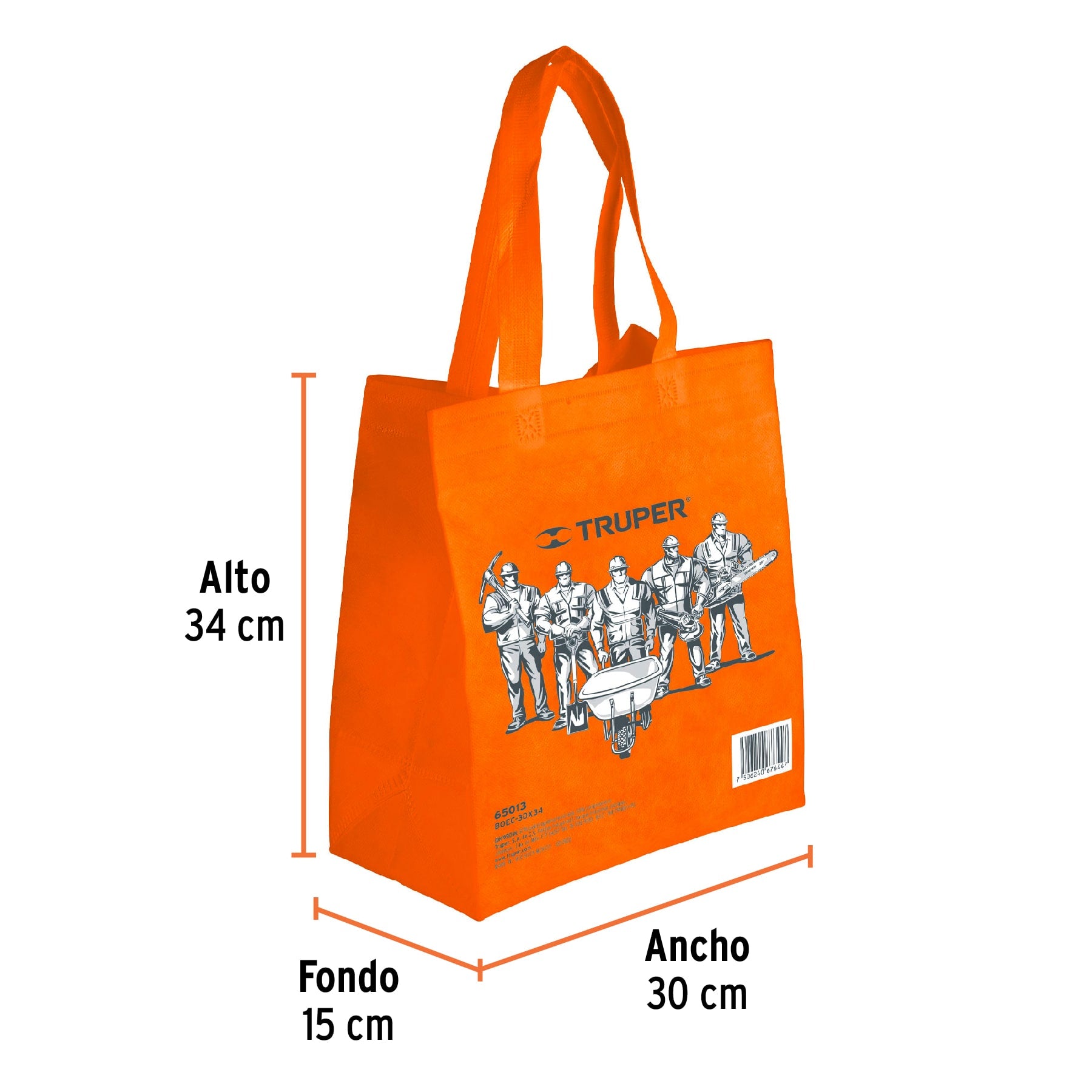 Bolsa Ecologica Naranja Mediana Truper