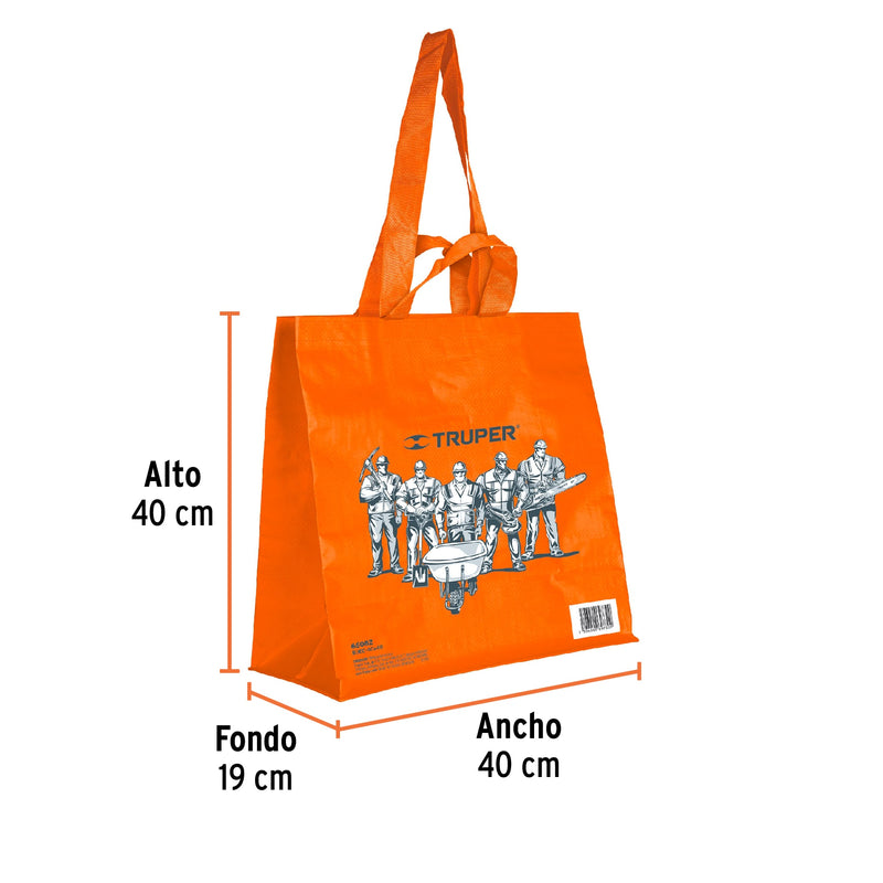 Bolsa Ecologica Naranja 40 x 40 Truper