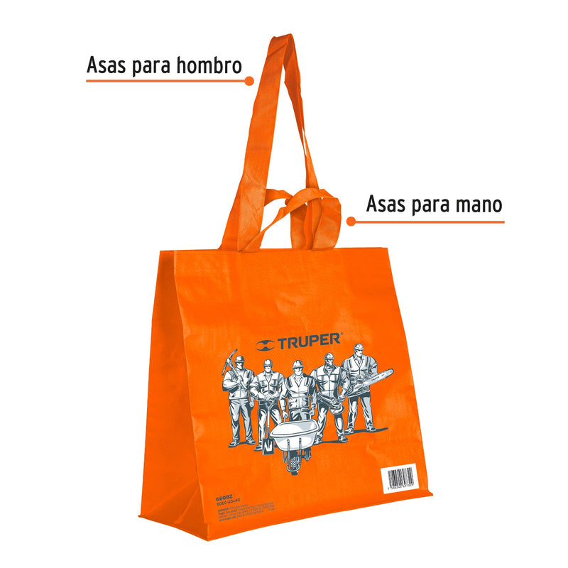Bolsa Ecologica Naranja 40 x 40 Truper