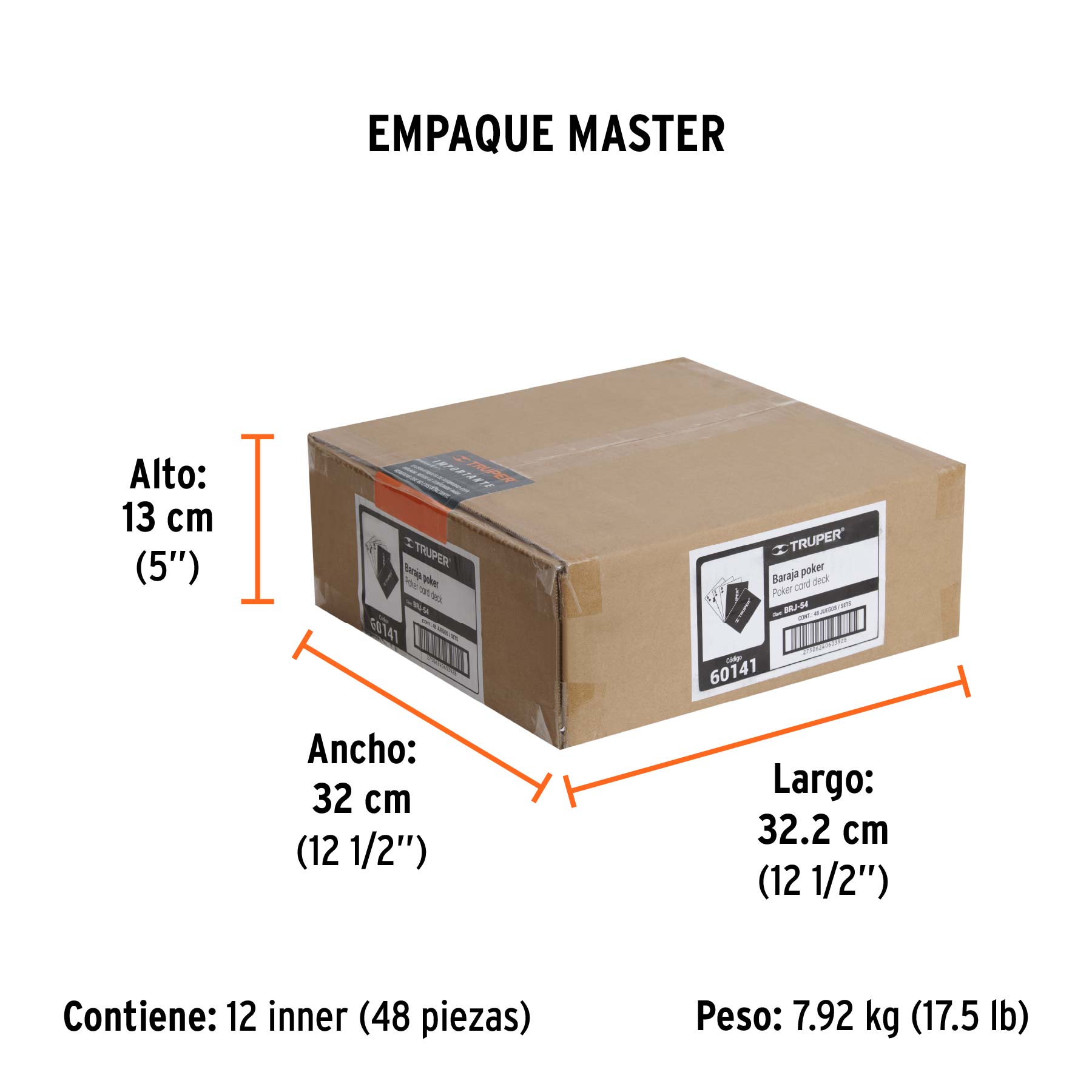 Baraja Poker de 54 Cartas TRUPER