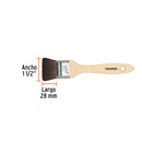 Brocha Pelo de Camello Mango Madera Truper  38 mm (1"1/2)
