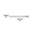 Broca para Concreto SDS Plus Truper 1/4" X 10"