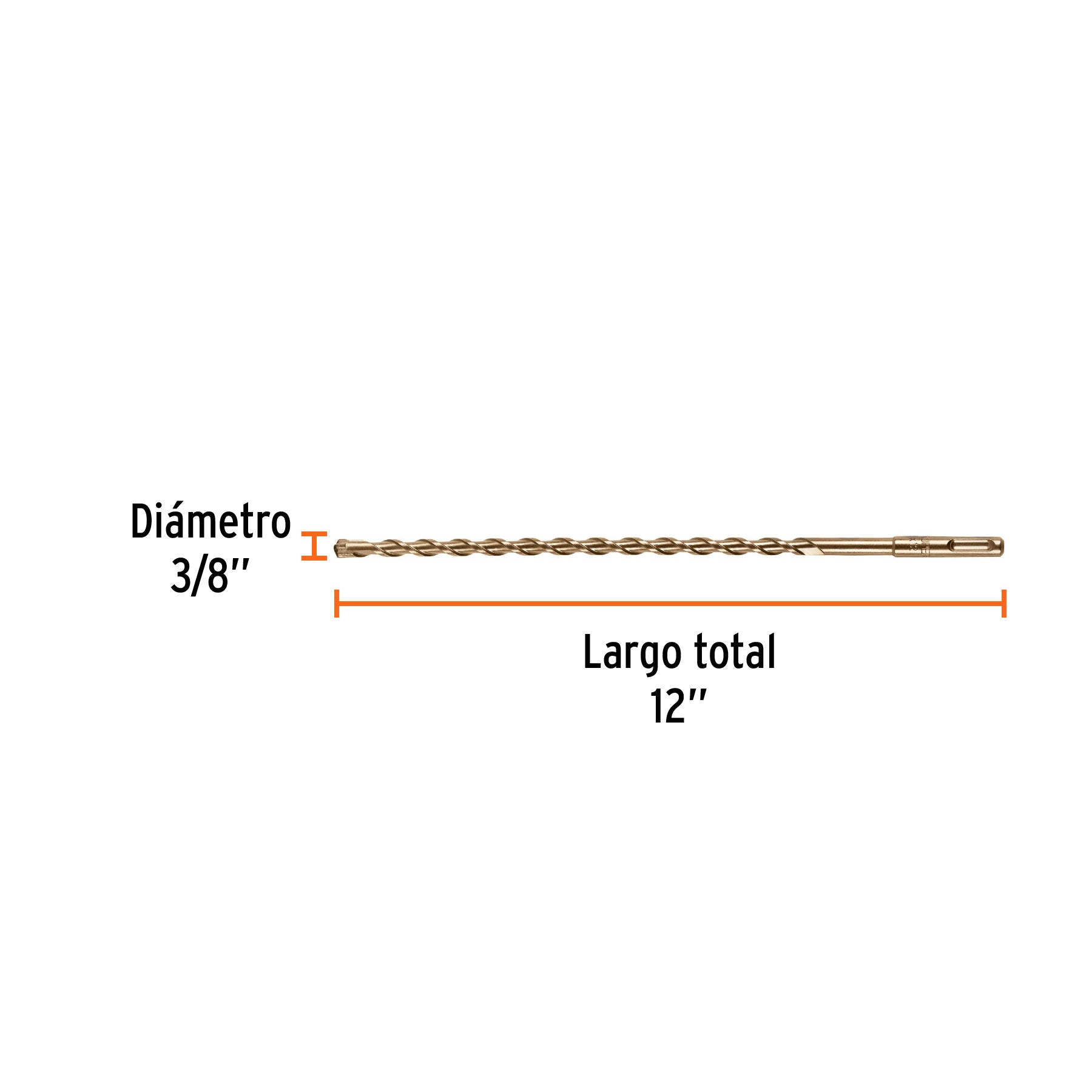 Broca para Concreto SDS Plus Truper 3/8" X 12"