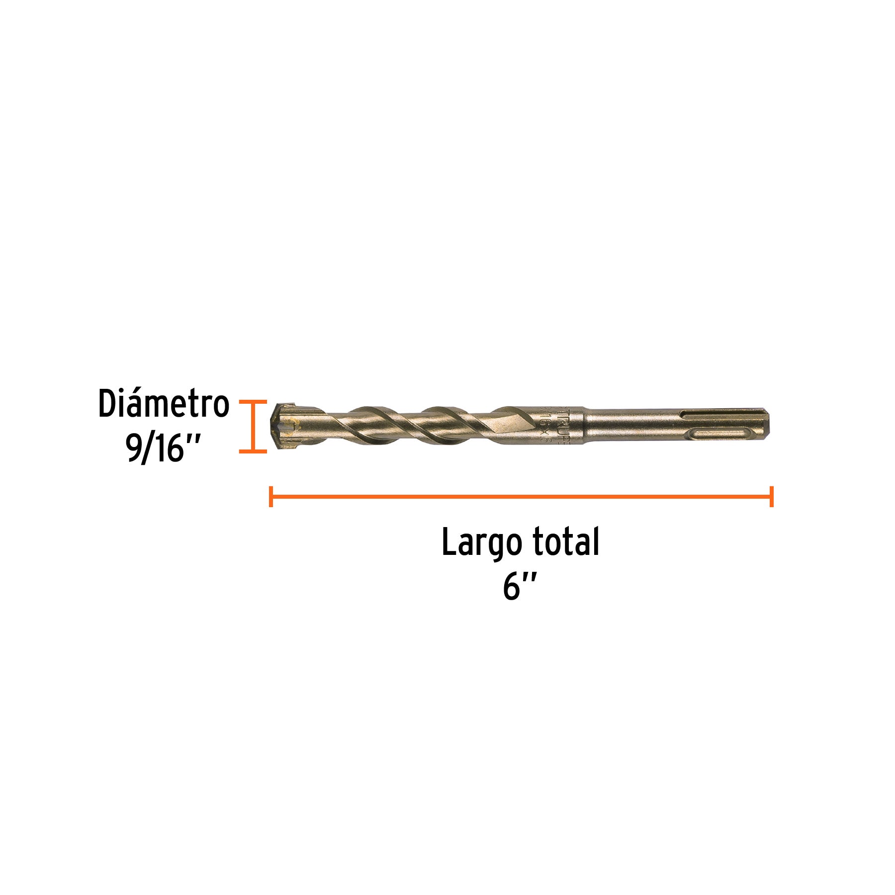 Broca para Concreto SDS Plus Truper 9/16" X  6"