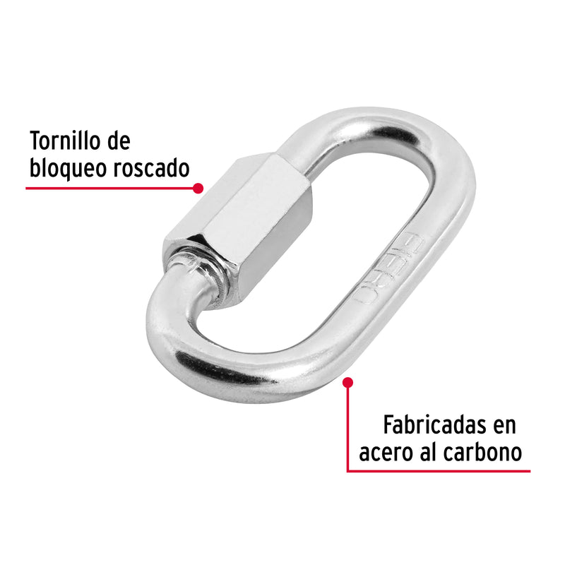 Bandola de Acero con Seguro Fiero 5/16" (8 mm)