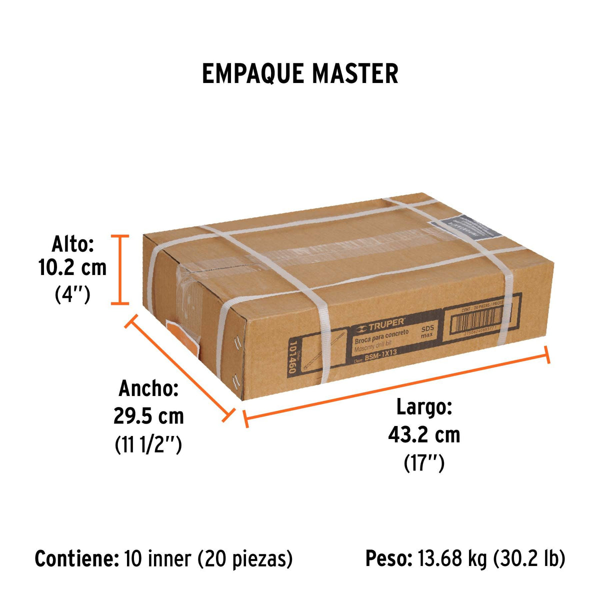 Broca para Concreto SDS Max 1" X  13" Truper