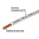 Cable THHW-LS 10 AWG Volteck Blanco Rollo 100 Metros