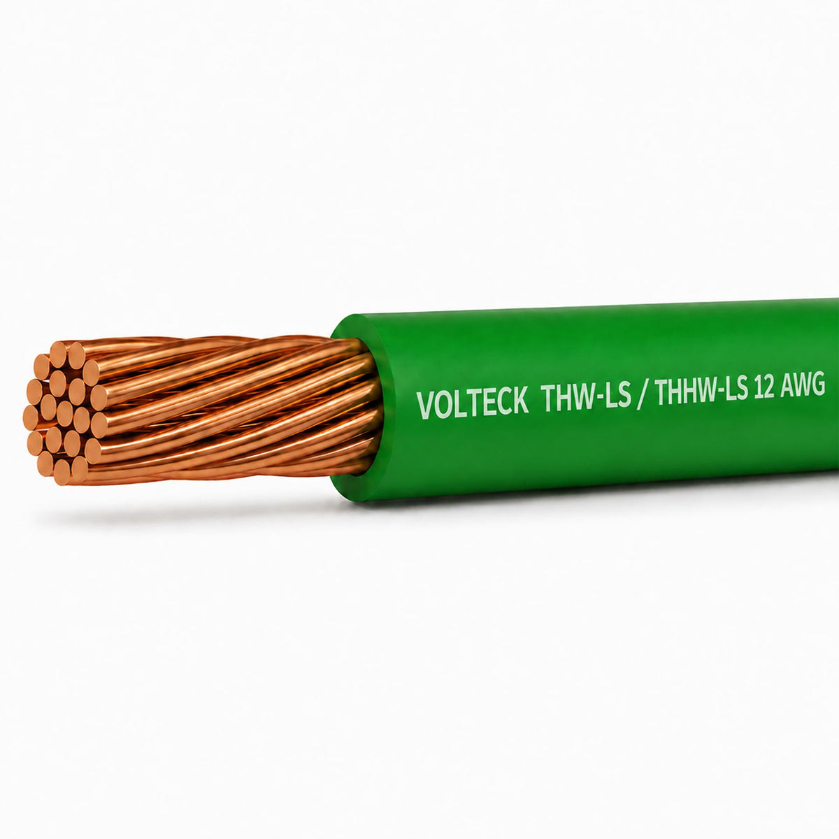 Cable THHW-LS 12 AWG Volteck Verde por Metro