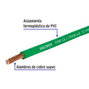 Cable THHW-LS 12 AWG Volteck Verde Rollo 100 Metros