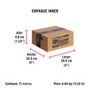 Cable de Acero 7x7 Hilos Fiero 3/16" Carrete 75 Metros