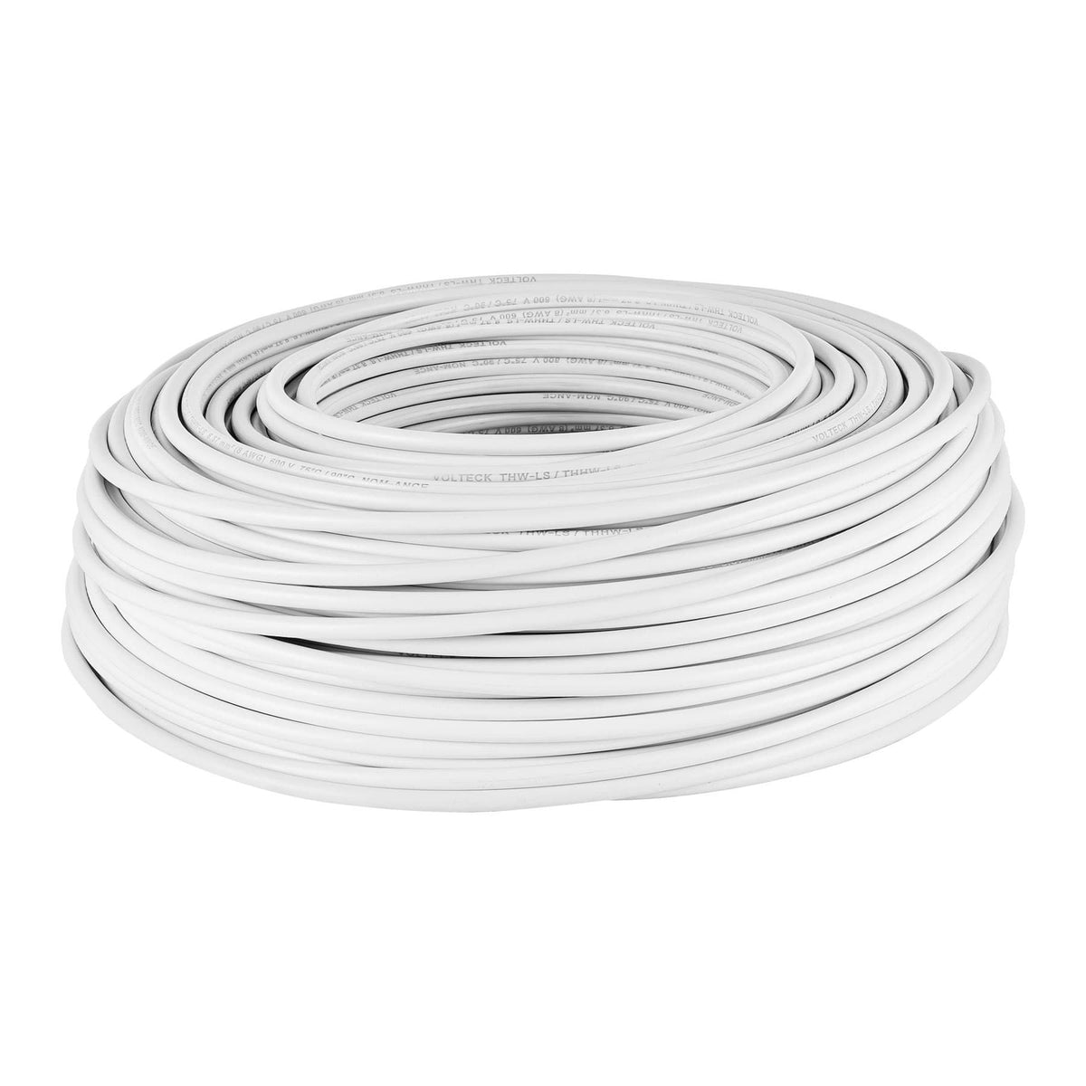 Cable THHW-LS  8 AWG Volteck Blanco por Metro