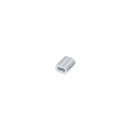 Casquillos Dobles de Aluminio para Cable de Acero Fiero 3/32" (2.5 mm) por Pieza