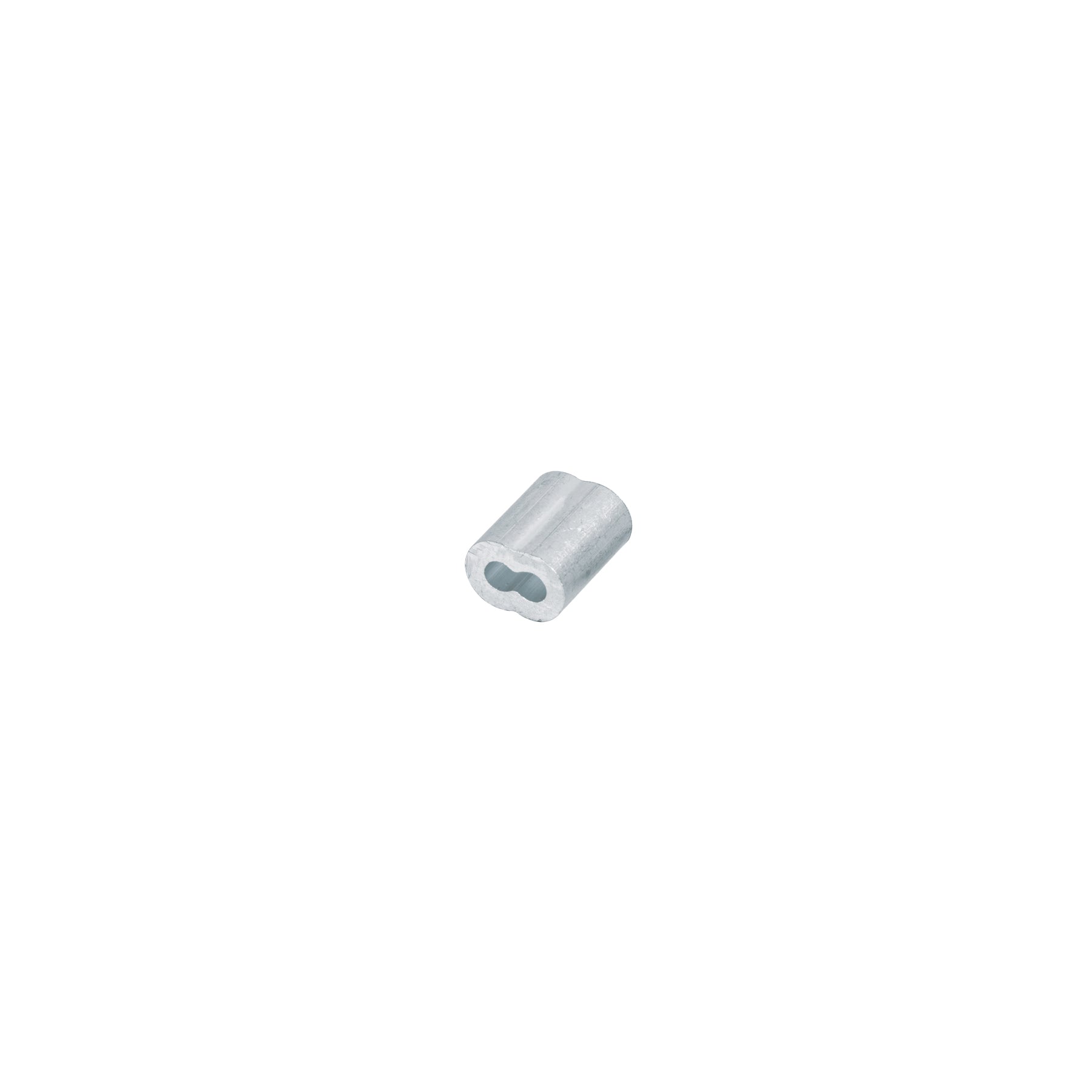Casquillos Dobles de Aluminio para Cable de Acero Fiero 3/32" (2.5 mm) Bolsa 50 Piezas