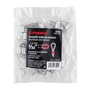 Casquillos Dobles de Aluminio para Cable de Acero Fiero 3/32" (2.5 mm) por Pieza